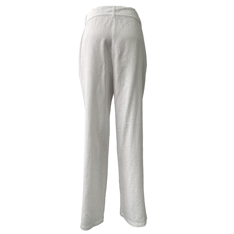 100% Linen Belted Pants, Resort Vacation