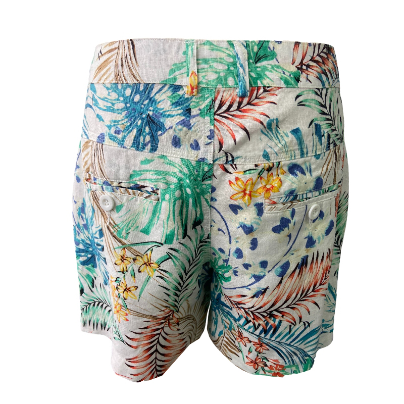 100% Linen Resort Beach Shorts