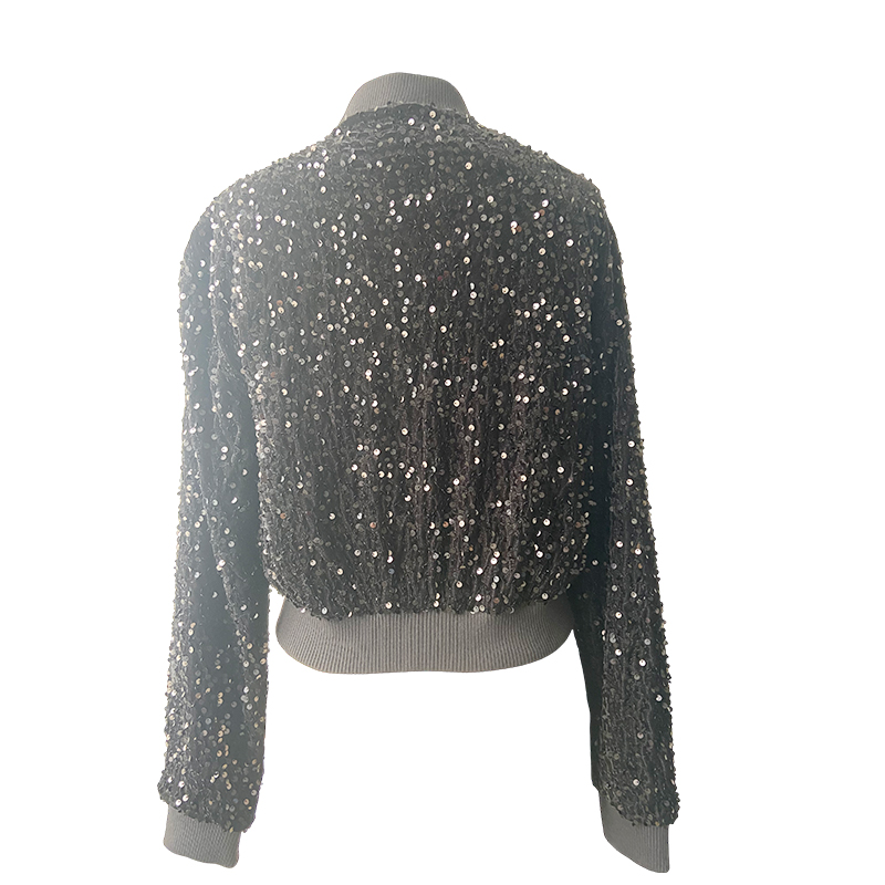 Sequins baseball fashion jacket