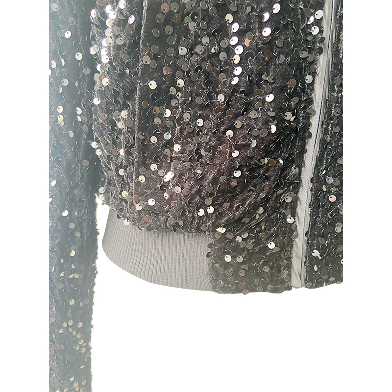 Sequins baseball fashion jacket