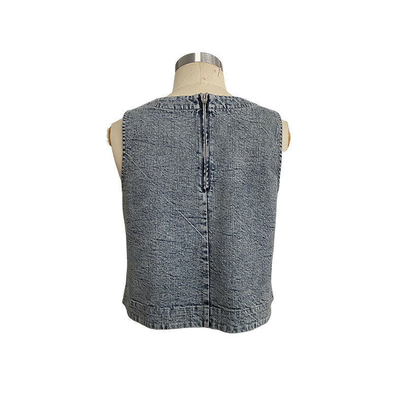 98%Cotton/2%Spandex  Denim TOP