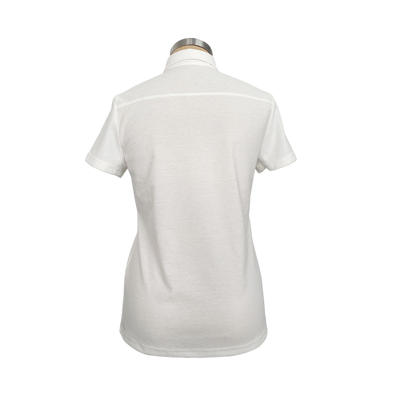 83%polyester/13%cotton/4%spandex Polo T-shirt