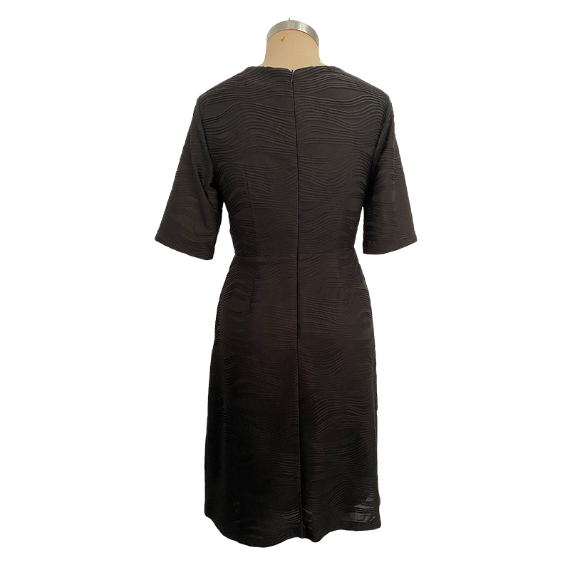 100%polyester Knit Jacquard DRESS