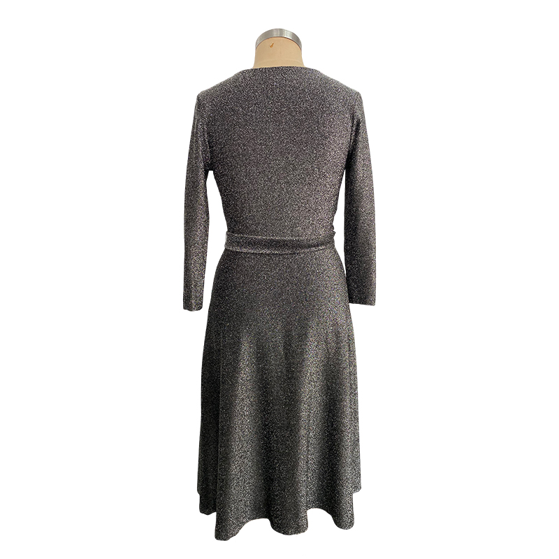 57%Nylon 22%polyester 12%metallic Yarn 9%spandex  Lurex Knit DRESS